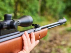 hunting air rifle with optic