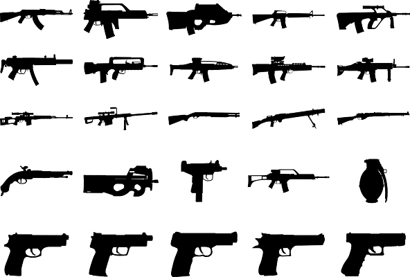 不同类型的枪