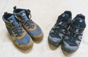 登山靴与鞋子