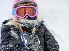 孩子滑雪岩石有声电影